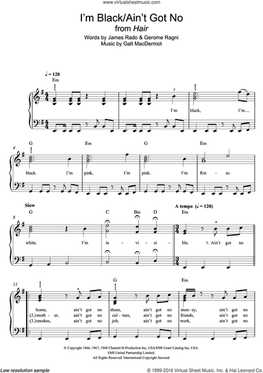 I'm Black/Ain't Got No (from 'Hair')