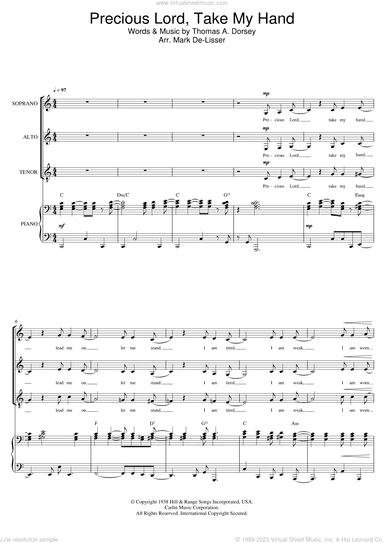 Precious Lord, Take My Hand (Take My Hand, Precious Lord) (arr. Mark De-Lisser)