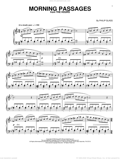 Morning Passages (from The Hours), (intermediate)