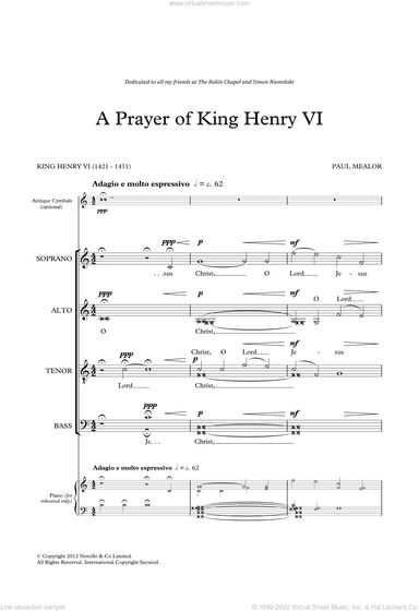 A Prayer Of King Henry VI
