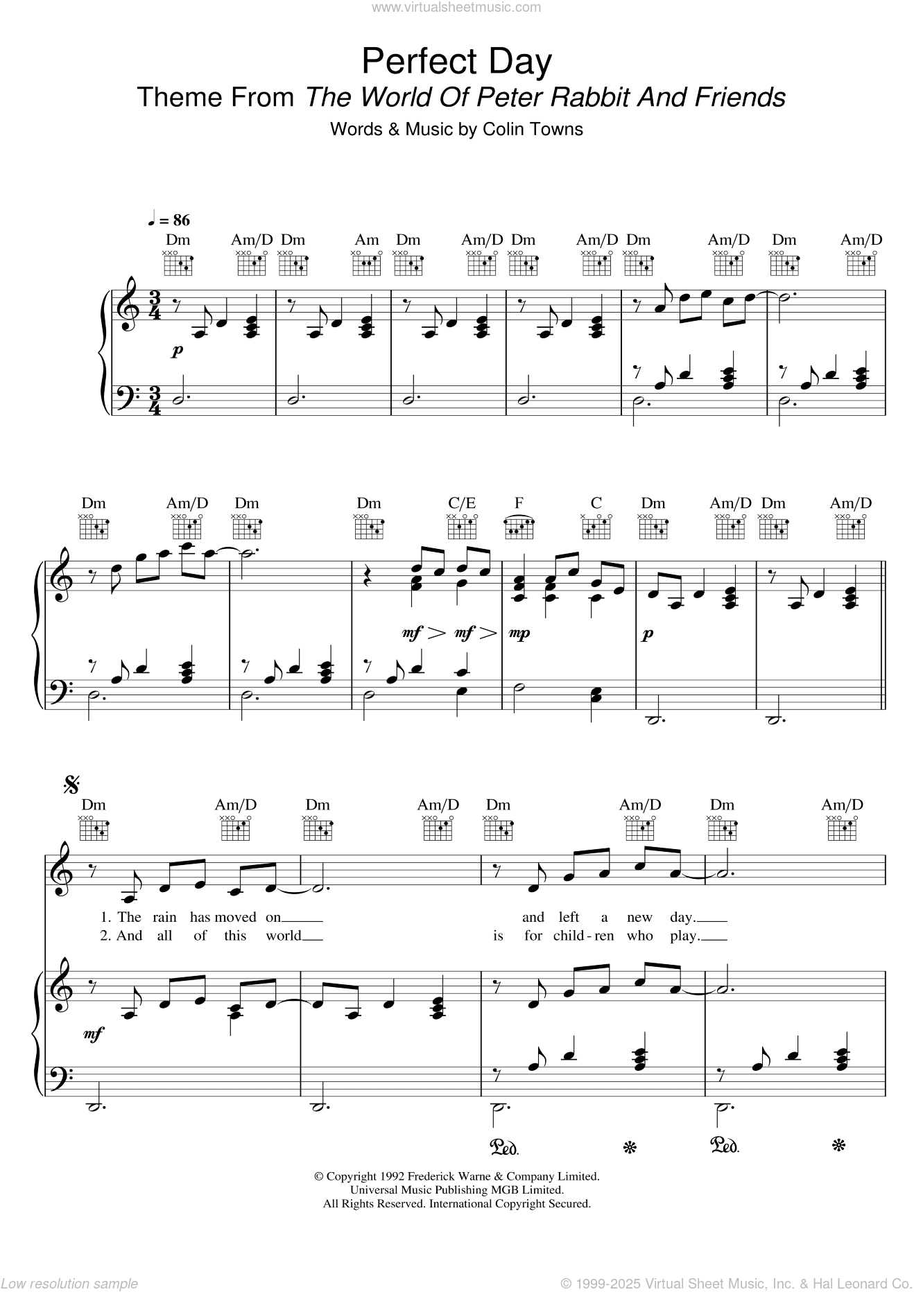 Perfect Day (Theme From 'The World Of Peter Rabbit And Friends')