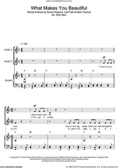 What Makes You Beautiful (arr. Rick Hein)