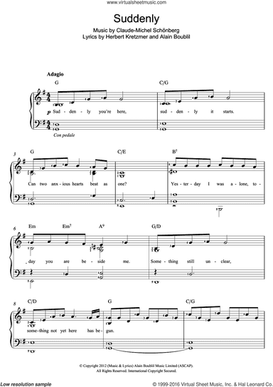 Suddenly (from Les Miserables The Movie)
