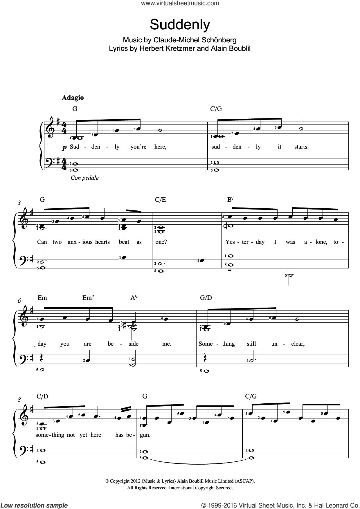 Suddenly (from Les Miserables The Movie)