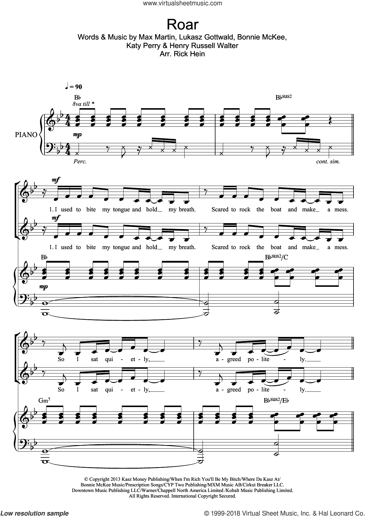 Roar (arr. Rick Hein)