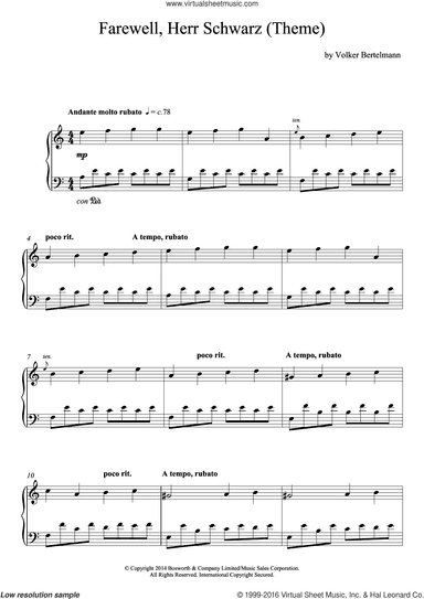 Farewell, Herr Schwarz (Theme)