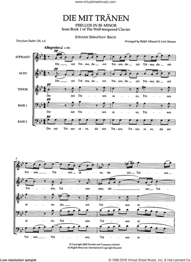 Die Mit Tranen (arr. Ralph Allwood and Lora Sansun)