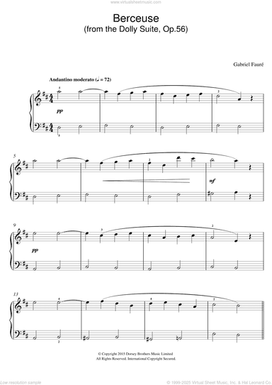 Berceuse (from the Dolly Suite, Op.56)