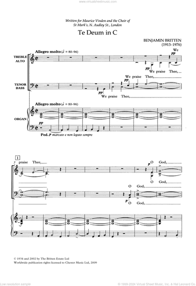 Te Deum In C