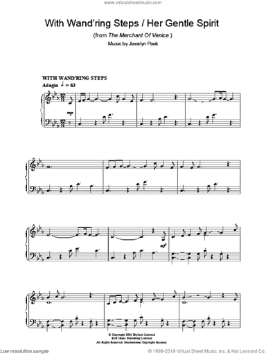 With Wand'ring Steps (from The Merchant Of Venice)