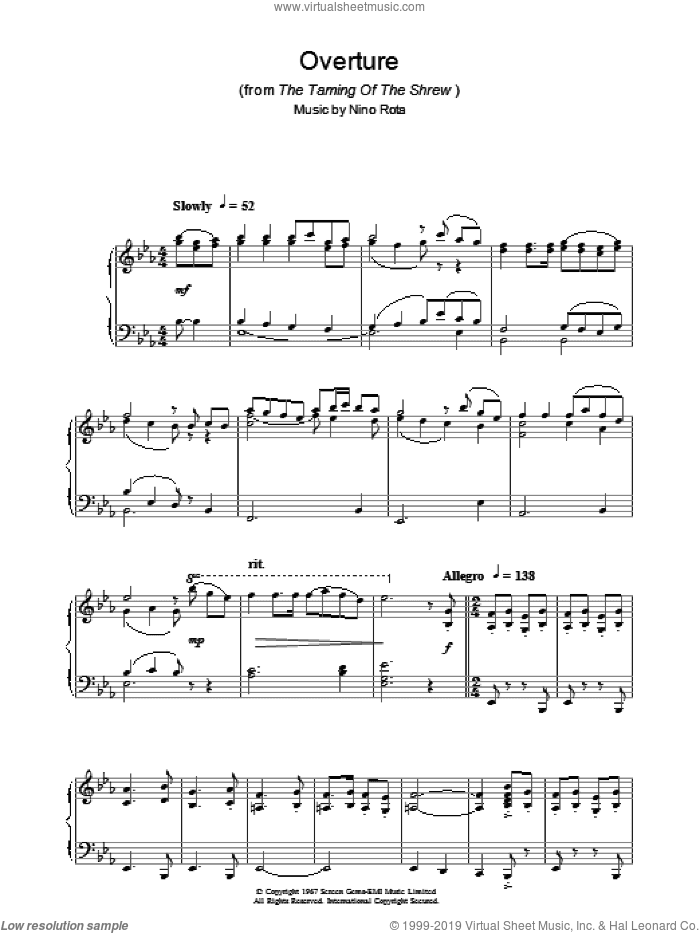 Overture (from The Taming Of The Shrew)