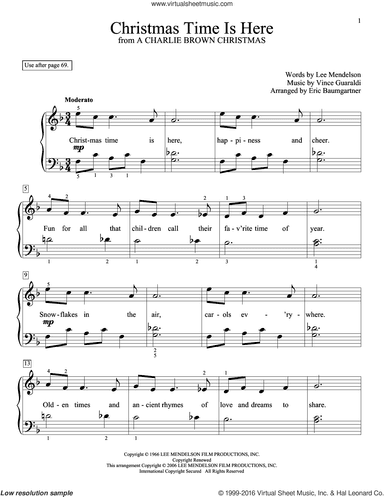 Christmas Time Is Here (arr. Eric Baumgartner)