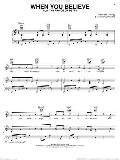 When You Believe [Solo version] (from The Prince Of Egypt)