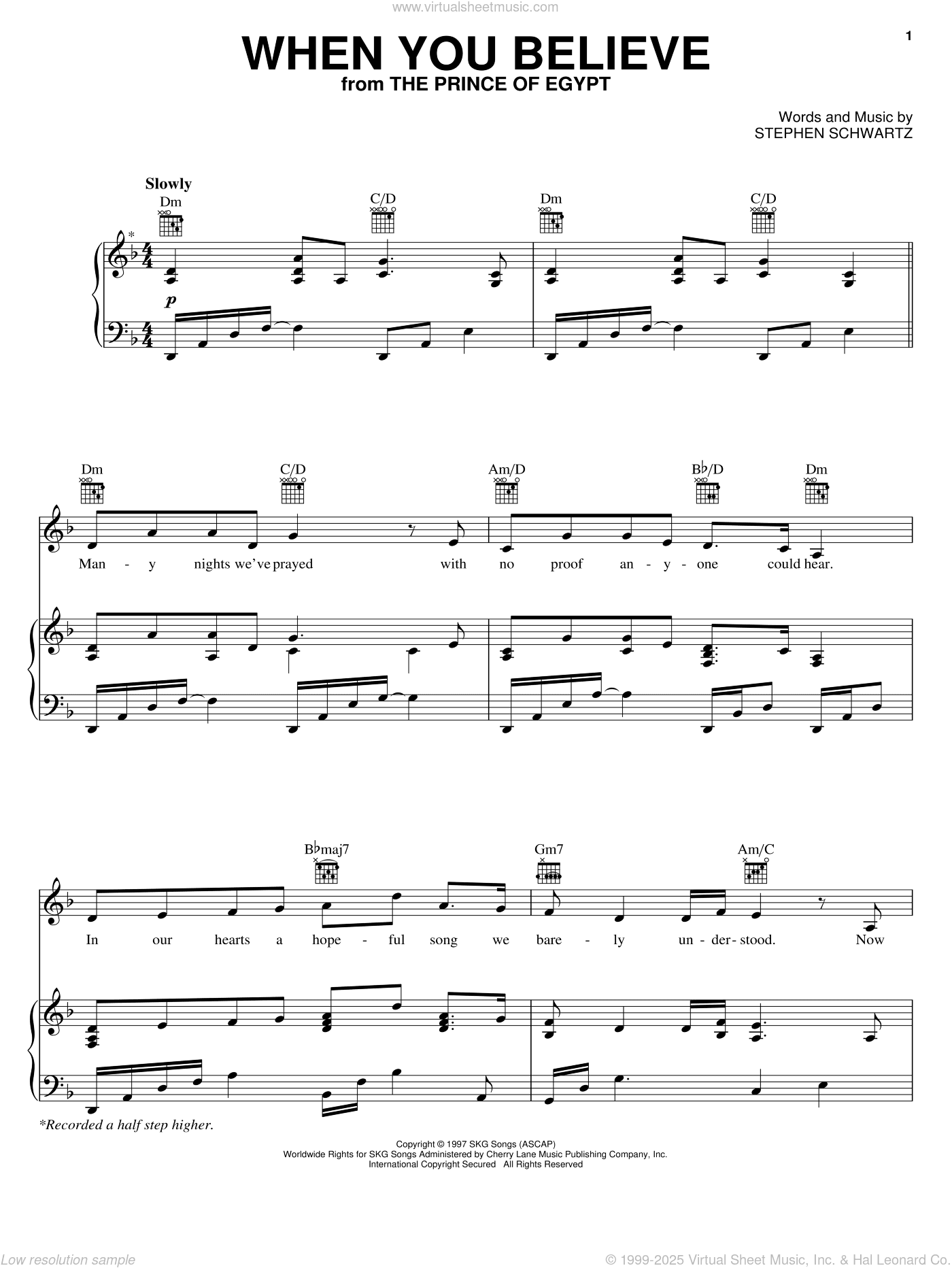 When You Believe [Solo version] (from The Prince Of Egypt)