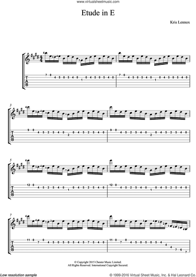 Etude In E