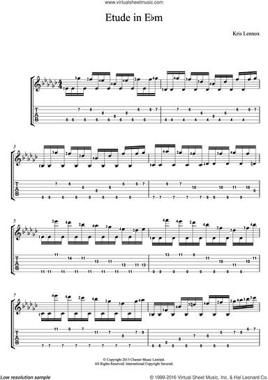 Etude In E flat minor