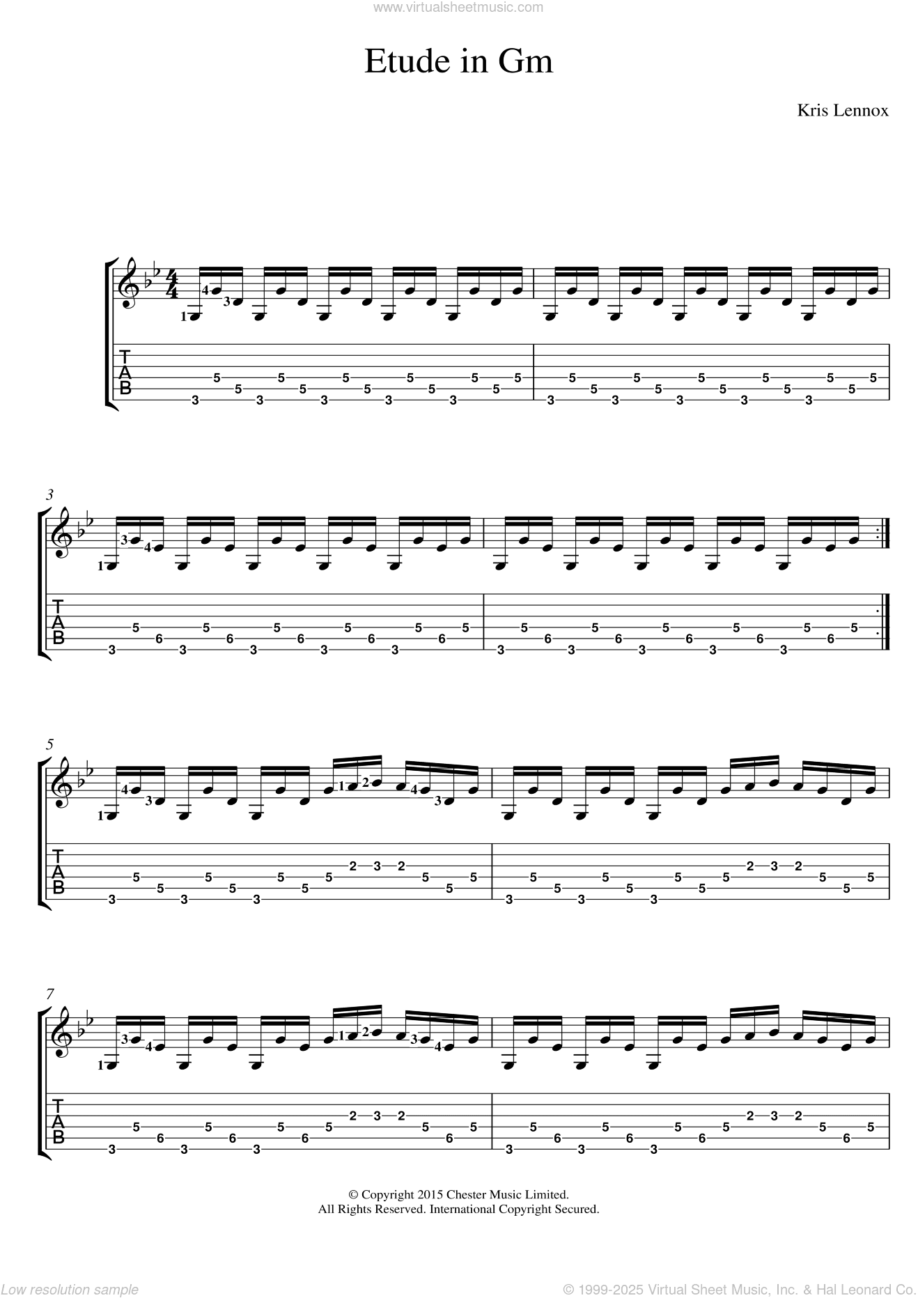 Etude In Gm