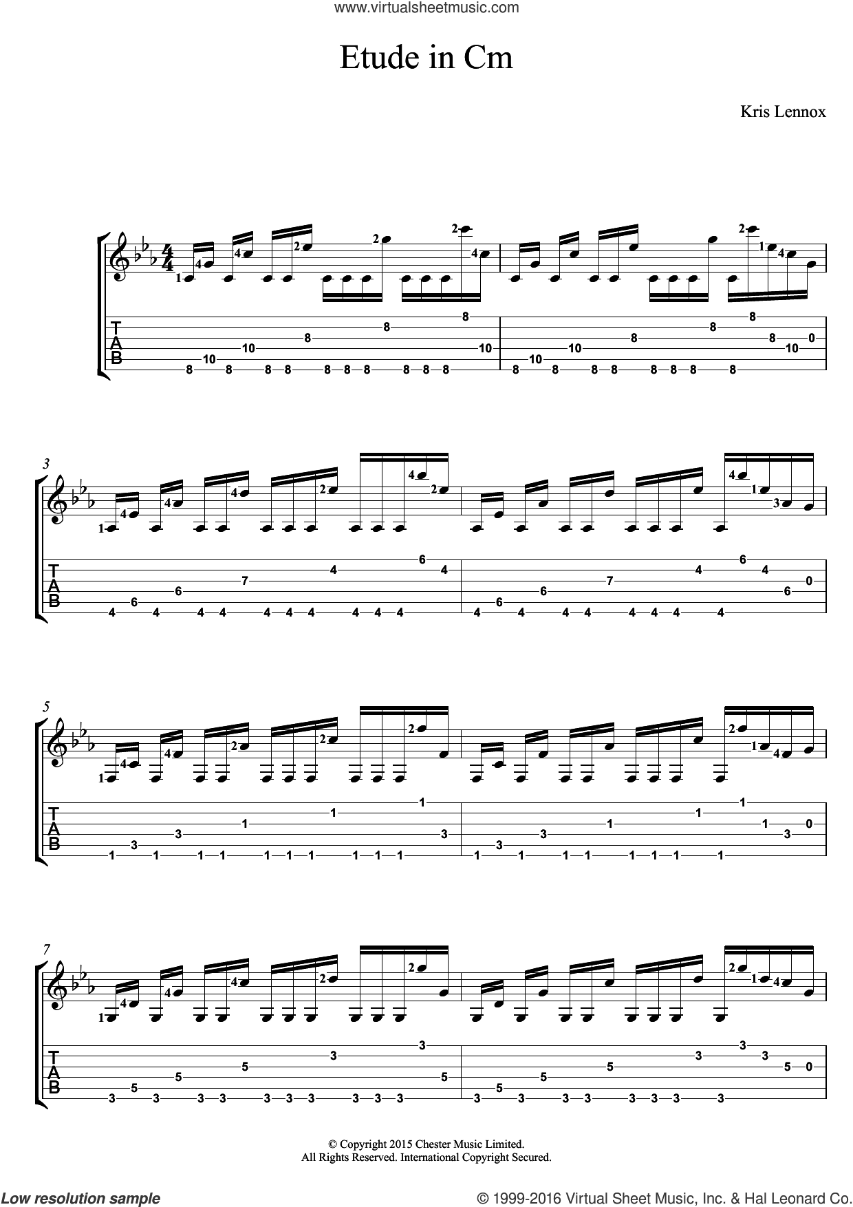 Etude In Cm