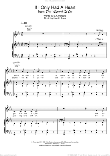 If I Only Had A Heart (from 'The Wizard Of Oz')