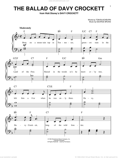 The Ballad Of Davy Crockett (from Davy Crockett)
