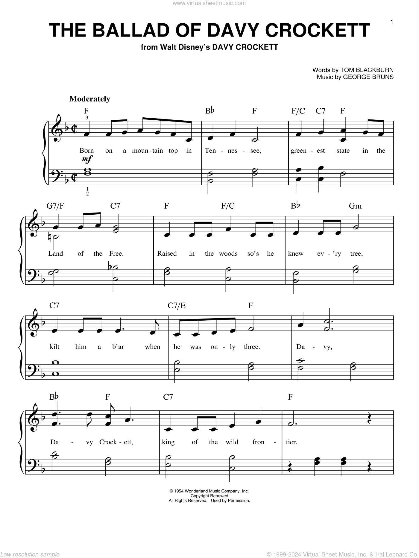 The Ballad Of Davy Crockett (from Davy Crockett)