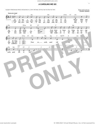 A Caroling We Go