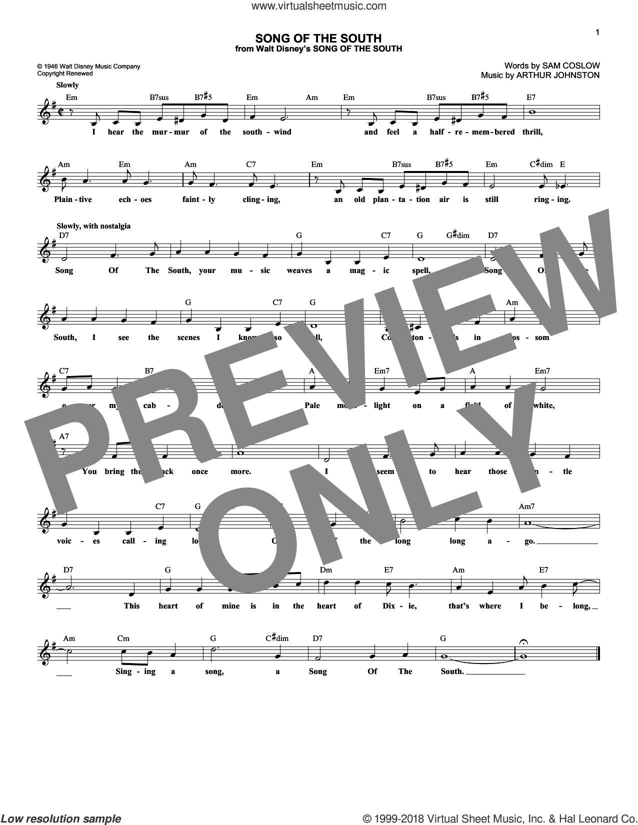 Song Of The South