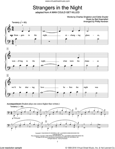 Strangers In The Night (arr. Phillip Keveren)