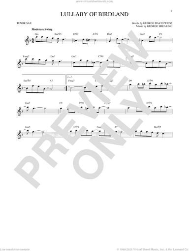 Lullaby Of Birdland