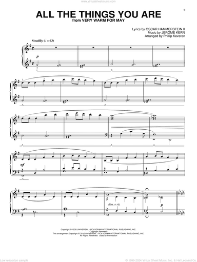 All The Things You Are (arr. Phillip Keveren)
