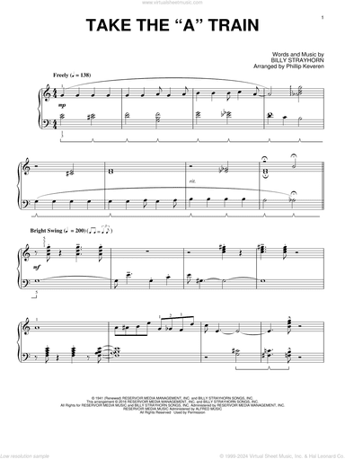 Take The "A" Train (arr. Phillip Keveren)