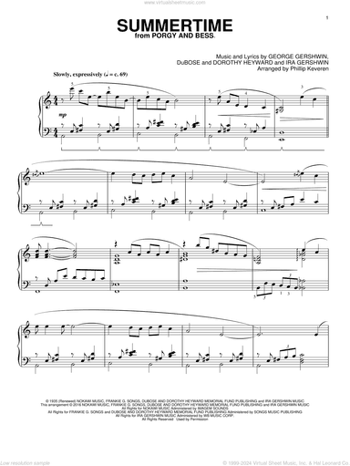 Summertime (arr. Phillip Keveren)