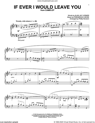 If Ever I Would Leave You (arr. Phillip Keveren)