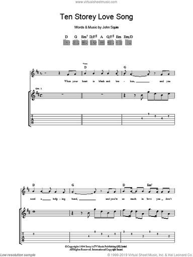 Ten Storey Love Song