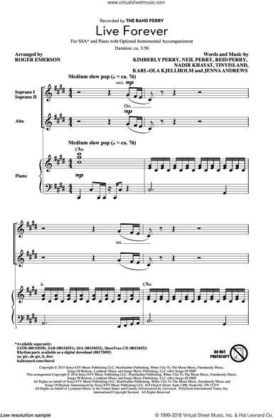 Live Forever (arr. Roger Emerson)