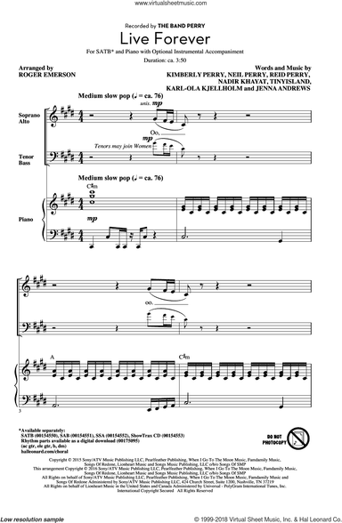 Live Forever (arr. Roger Emerson)