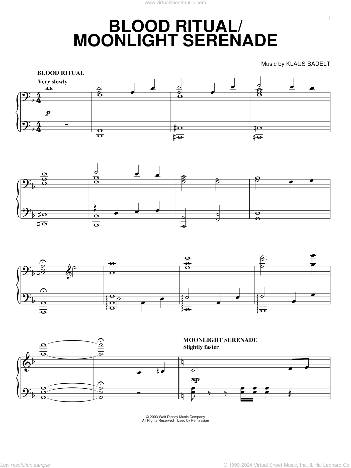 Blood Ritual / Moonlight Serenade