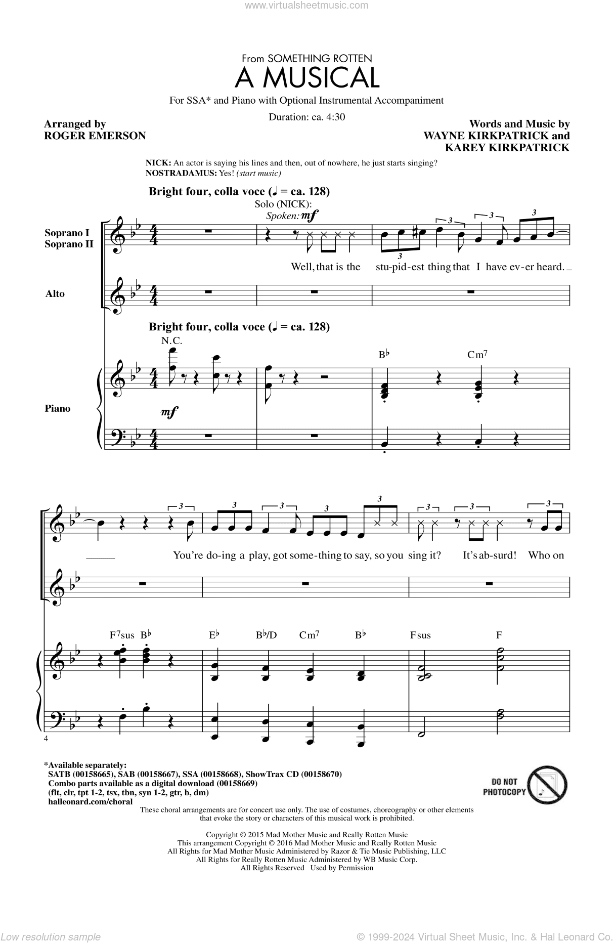 A Musical (from Something Rotten)