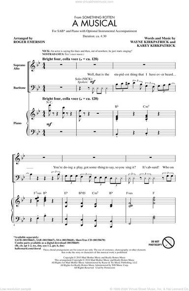 A Musical (from Something Rotten)