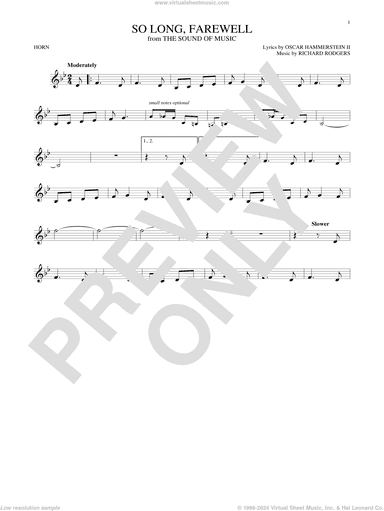 So Long, Farewell (from The Sound of Music)