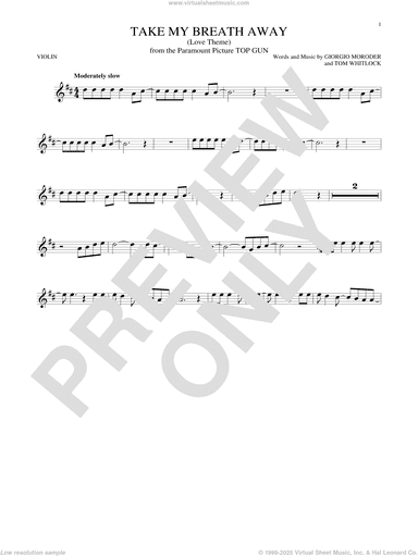 Take My Breath Away (Love Theme)