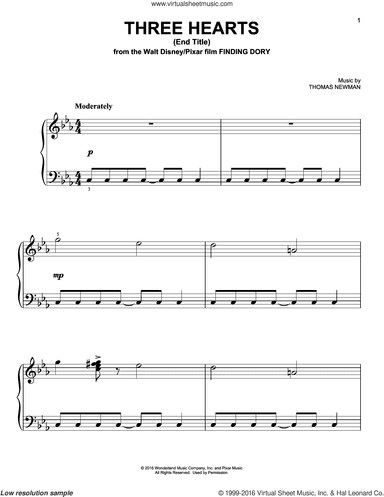 Three Hearts (End Title) (from Finding Dory)