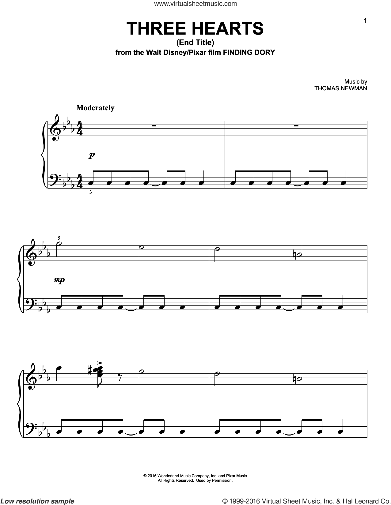 Three Hearts (End Title) (from Finding Dory)