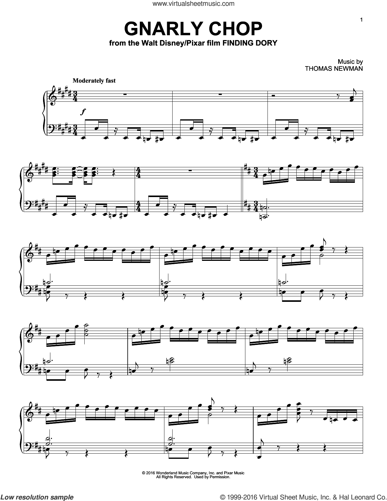 Gnarly Chop (from Finding Dory), (intermediate)