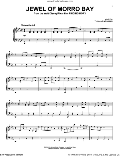 Jewel Of Morro Bay (from Finding Dory), (intermediate)