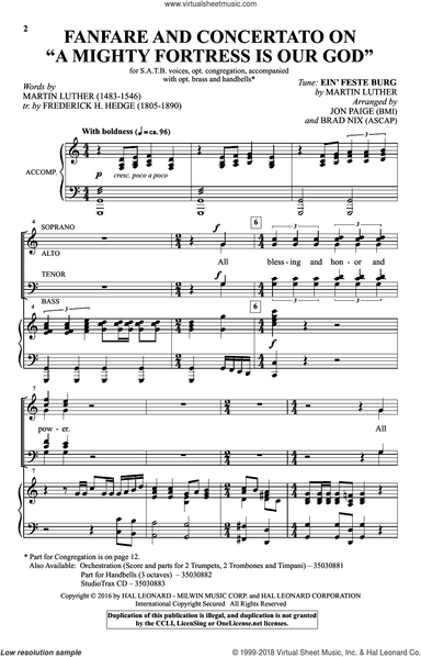 Fanfare and Concertato on A Mighty Fortress Is Our God