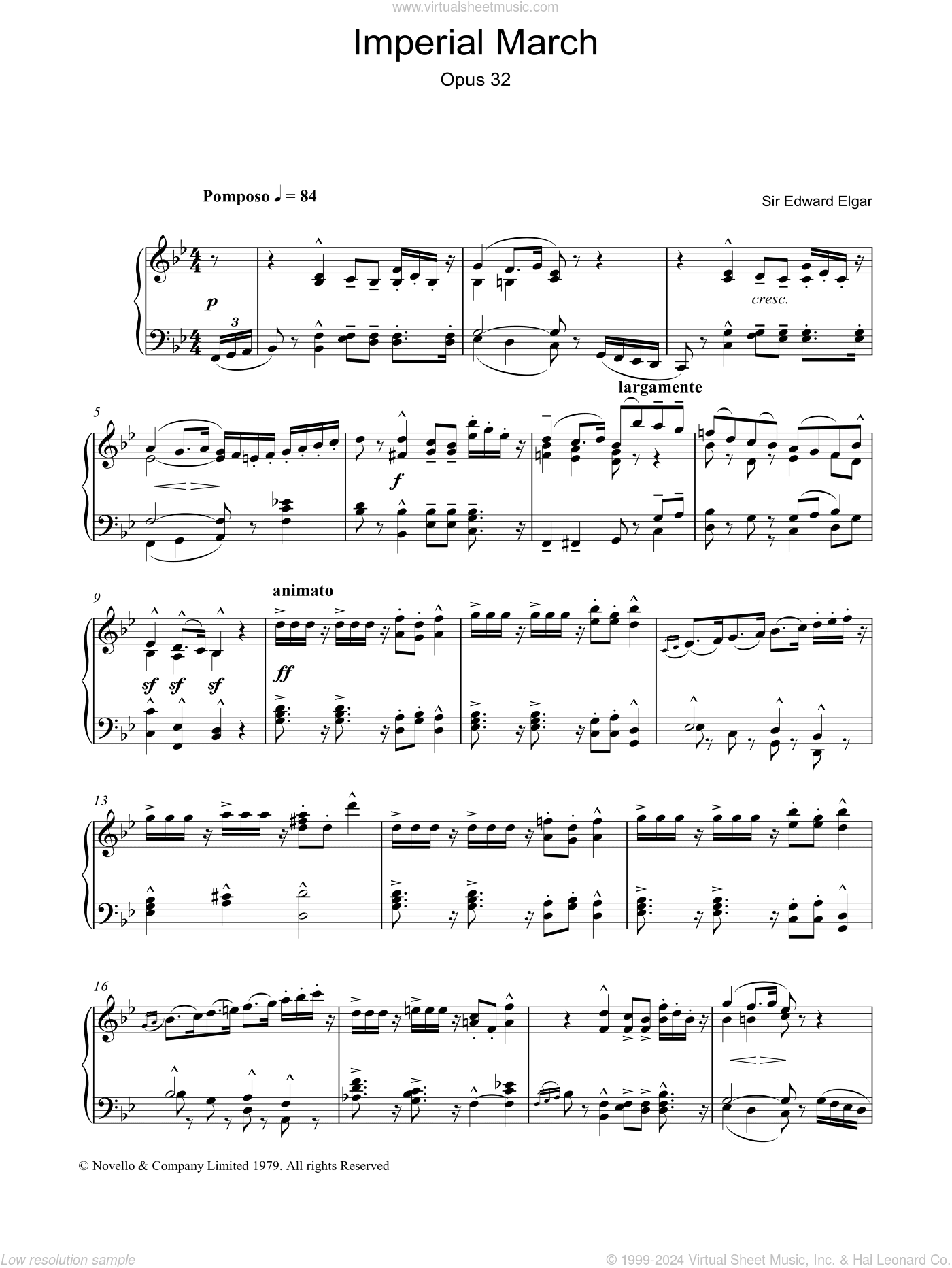 Imperial March Op. 32, (intermediate)
