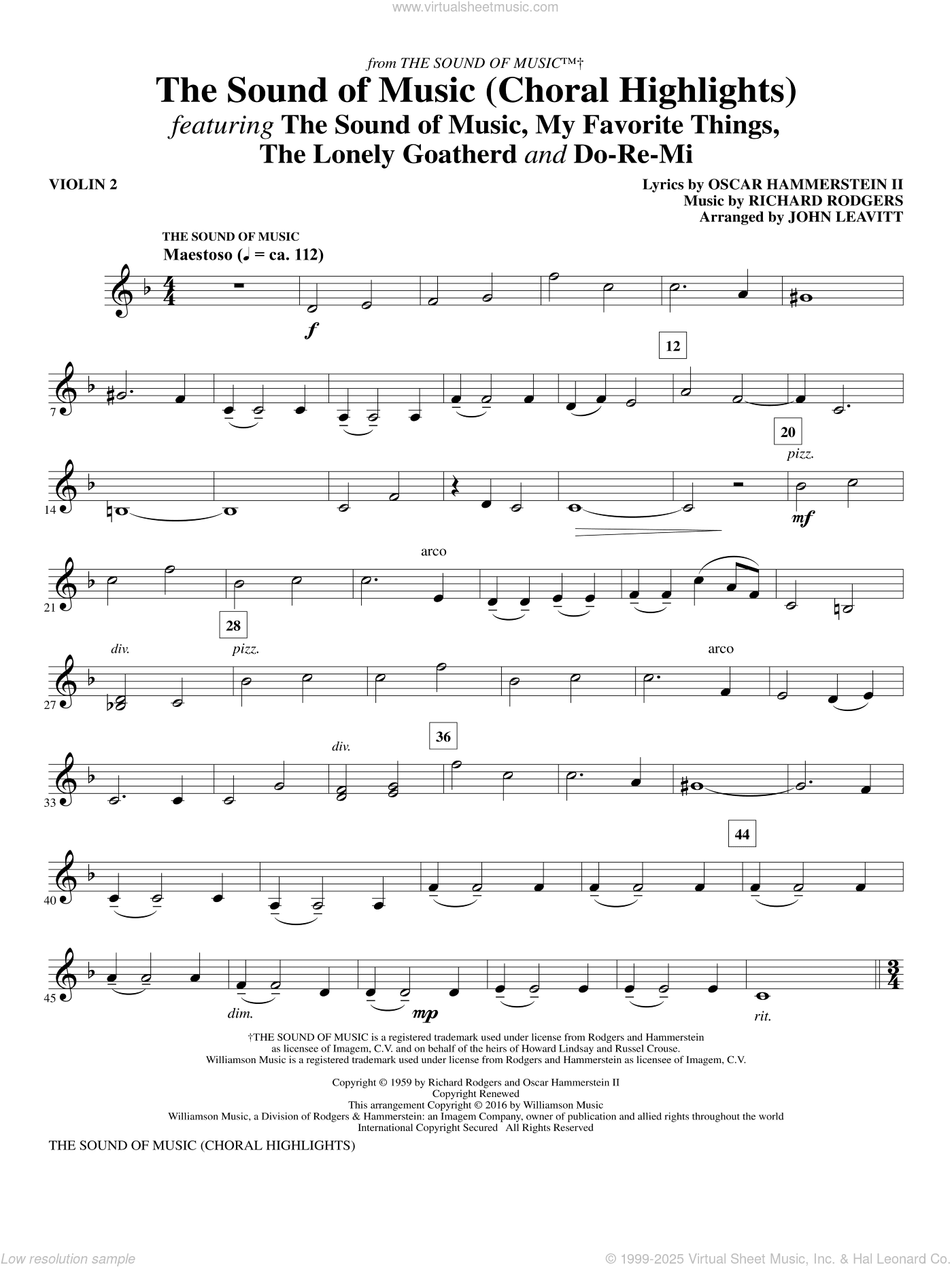 The Sound Of Music (Choral Highlights) (arr. John Leavitt)