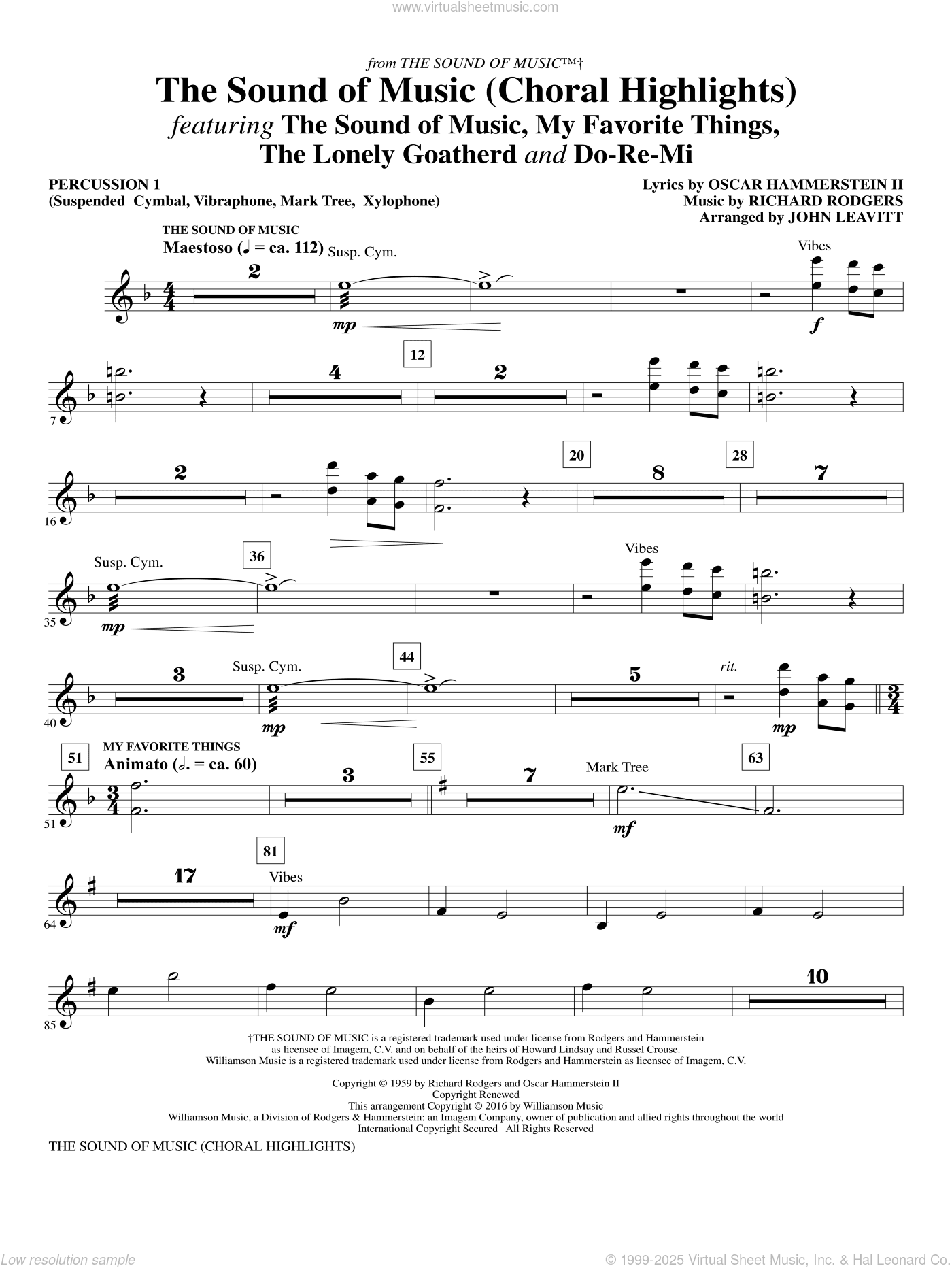 The Sound Of Music (Choral Highlights) (arr. John Leavitt)