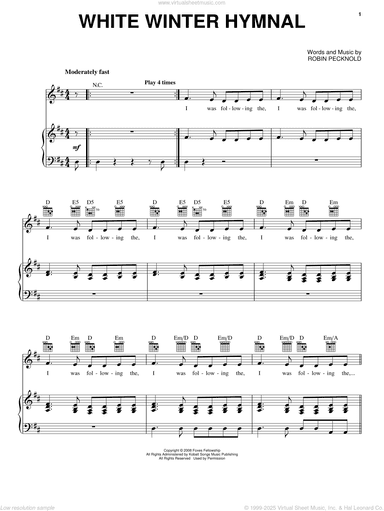 White Winter Hymnal